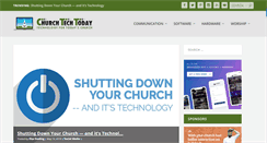 Desktop Screenshot of churchtechtoday.com