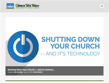 Tablet Screenshot of churchtechtoday.com
